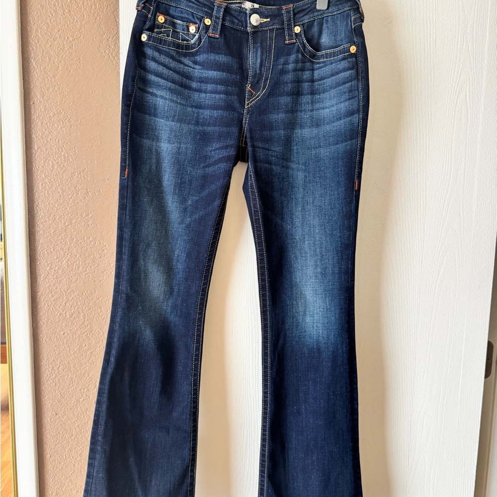 True Religion Women's Dark Wash Bootcut Jeans